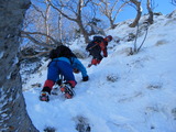 八ヶ岳 阿弥陀岳 中央稜 冬期登山 DSCF1505