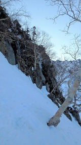 西穂高岳 西尾根 積雪期 冬季 バリエーションルート 登山 P3310533
