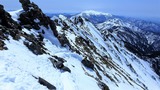 西穂高岳 西尾根 積雪期 冬季 バリエーションルート 登山 P3310654