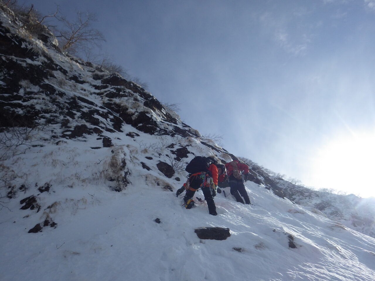 八ヶ岳連峰 横岳西壁 石尊稜 厳冬期アルパインクライミング ED1DCD9E-E17E-46A7-AB48-738116E03040