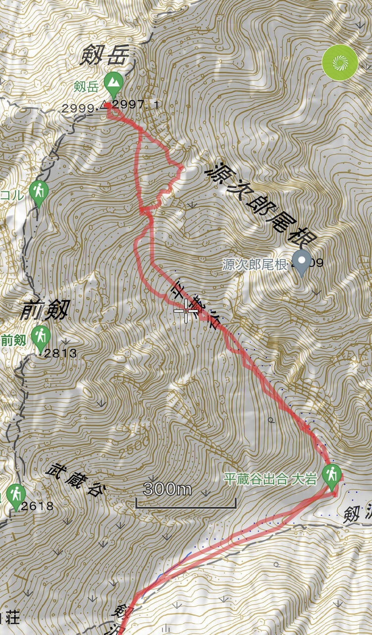 剱岳 バックカントリー、山スキー IMG_E4812