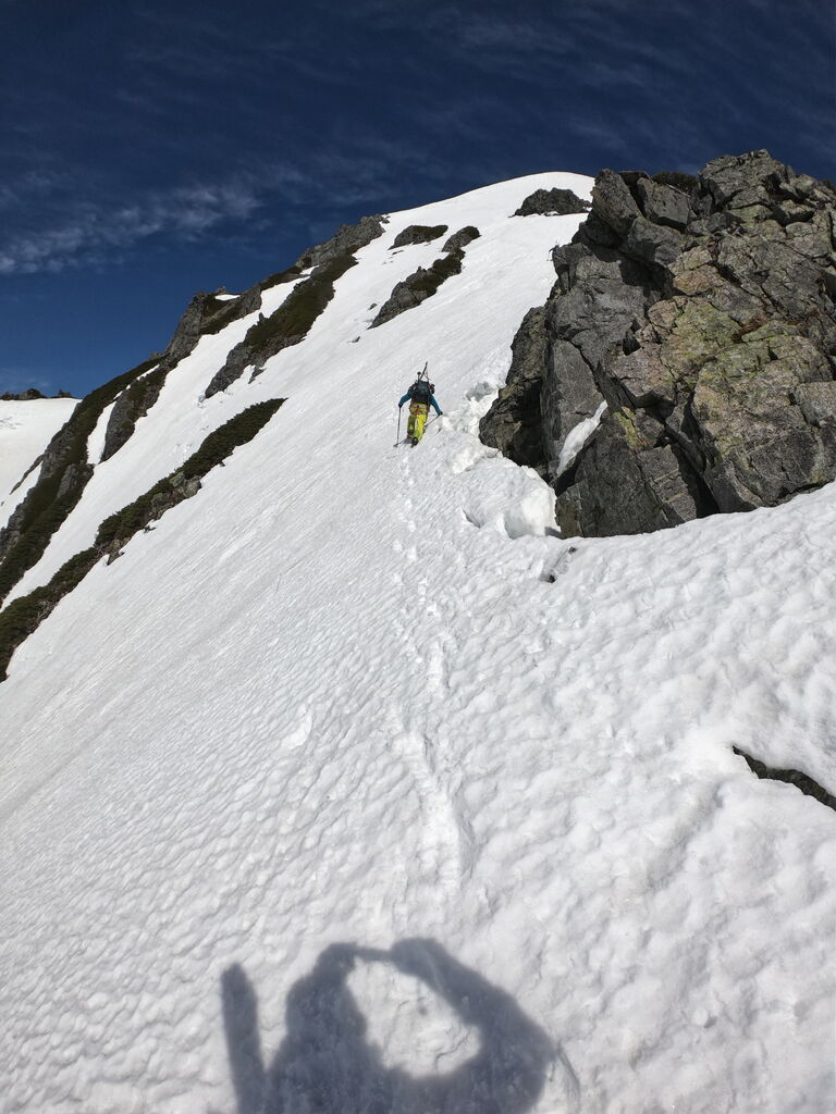 剱岳 バックカントリー、山スキー PKAW5970