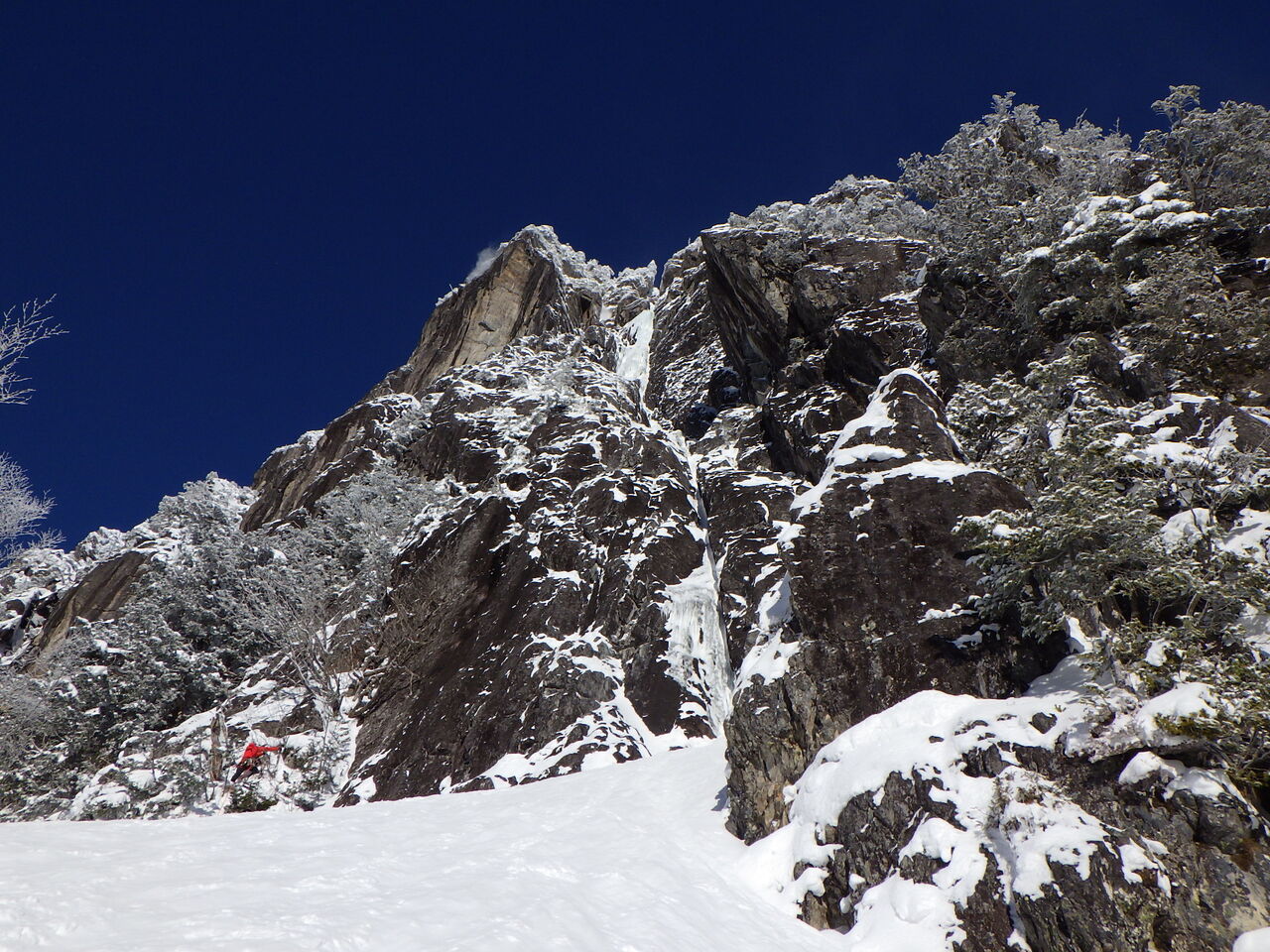 錫杖岳 3ルンゼ 厳冬期アルパインアイスクライミング 28A077AE-BA97-41F6-B17A-D4E821D516F8