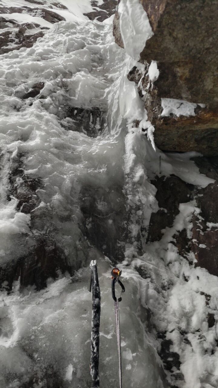 錫杖岳 3ルンゼ 厳冬期アルパインアイスクライミング ALBUM_230211_29
