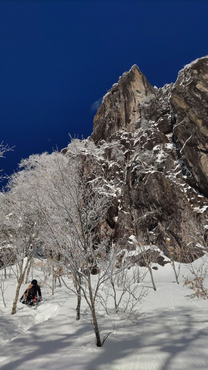 錫杖岳 3ルンゼ 厳冬期アルパインアイスクライミング ALBUM_230211_5