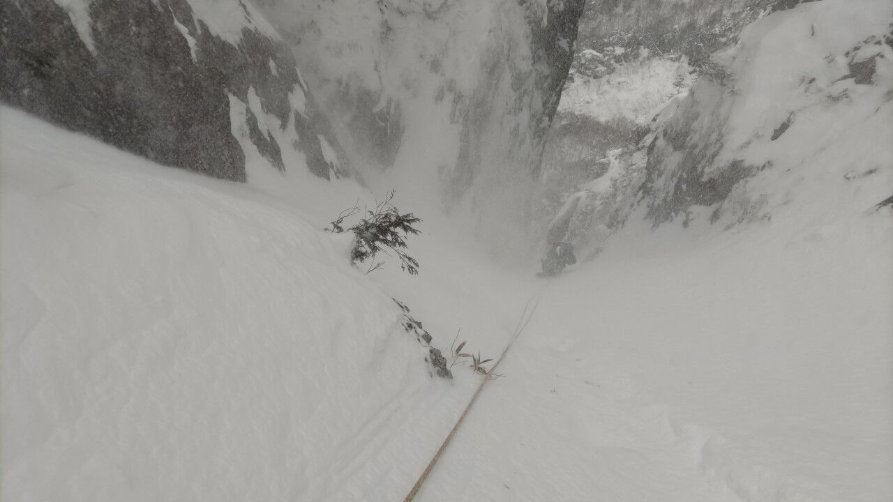 錫杖岳 3ルンゼ 厳冬期アルパインアイスクライミング ALBUM_230211_28