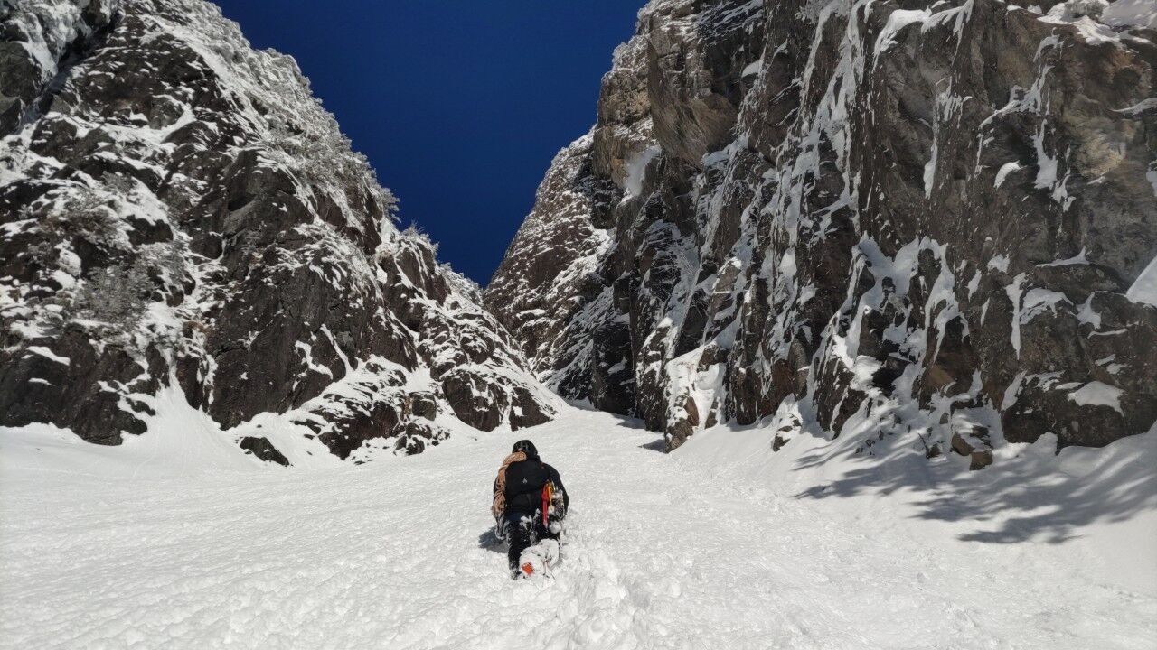 錫杖岳 3ルンゼ 厳冬期アルパインアイスクライミング ALBUM_230211_1
