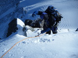 南岳西尾根-槍ヶ岳 積雪期クライミング DSCF0880