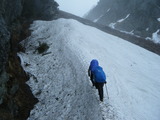 明神岳 東稜 残雪期アルパインクライミング DSCF1104