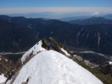 明神岳 東稜 残雪期アルパインクライミング DSCN1728