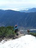 明神岳 東稜 残雪期アルパインクライミング DSCF1126