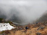 明神岳 東稜 残雪期アルパインクライミング DSCN1643