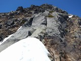 明神岳 東稜 残雪期アルパインクライミング DSCN1724