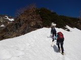 明神岳 東稜 残雪期アルパインクライミング DSCN1697