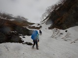 明神岳 東稜 残雪期アルパインクライミング DSCN1660