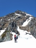 明神岳 東稜 残雪期アルパインクライミング DSCN1720
