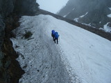 明神岳 東稜 残雪期アルパインクライミング DSCF1107
