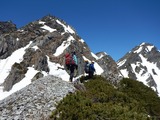 明神岳 東稜 残雪期アルパインクライミング DSCN1713