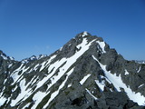 明神岳 東稜 残雪期アルパインクライミング DSCF1136