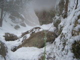 比良 堂満ルンゼ中央稜 厳冬期アルパインクライミング DSCF1304