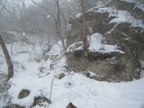 比良 堂満ルンゼ中央稜 厳冬期アルパインクライミング DSCF1303